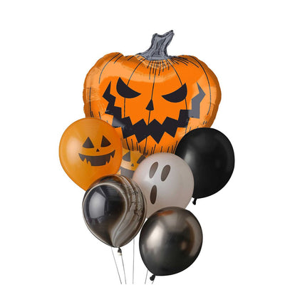 Halloween Pumpkin Jack-O'-Lantern SuperShape Balloon Party Pack