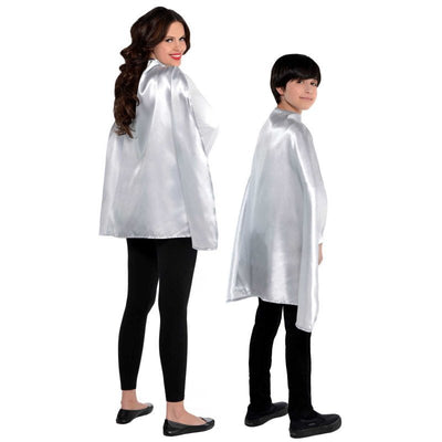 Halloween Silver Cape Polyester - 76cm approx