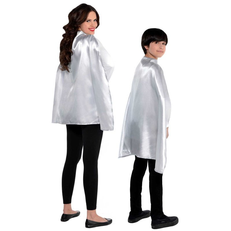 Halloween Silver Cape Polyester - 76cm approx Payday Deals
