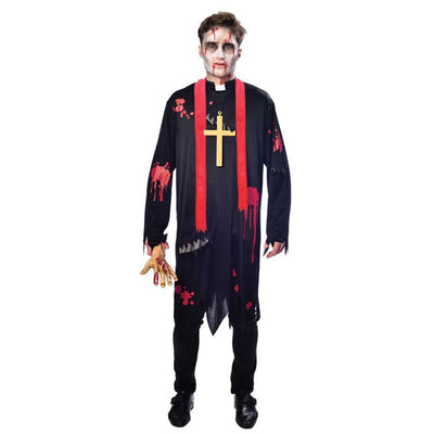 Halloween Zombie Vicar Men's Adult Large Costume