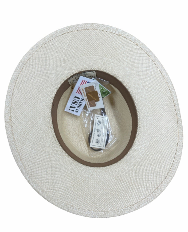 Hand Woven Panama Cooler Outback Hat Summer Breathable Waterproof - Natural Payday Deals
