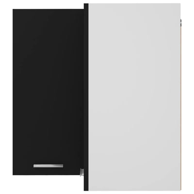 Hanging Corner Cabinet Black 57x57x60 cm Chipboard Payday Deals