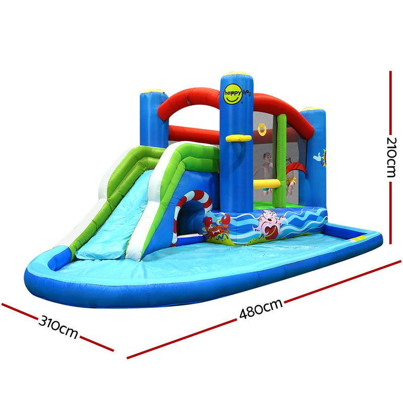 Happy Hop Inflatable Water Jumping Castle Bouncer Kid Toy Windsor Slide Splash Payday Deals