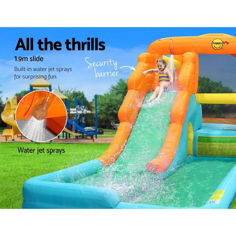 Happy Hop Inflatable Water Slide Water Park Jumping Castle Bouncer Waterslide