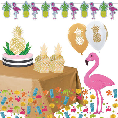 Hawaiian Luau Pineapple Party Supplies Party Pack