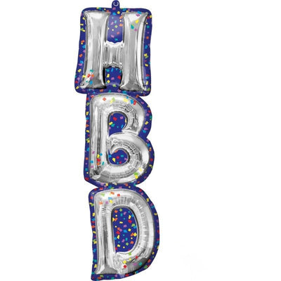 HBD Balloon Letters SuperShape XL Foil Balloon
