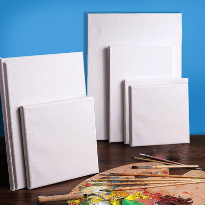 5x Blank Artist Stretched Canvases Art Large White Range Oil Acrylic Wood 40x50 - Payday Deals
