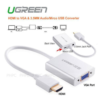 HDMI to VGA & 3.5MM Audio / Mirco USB converter (40212)