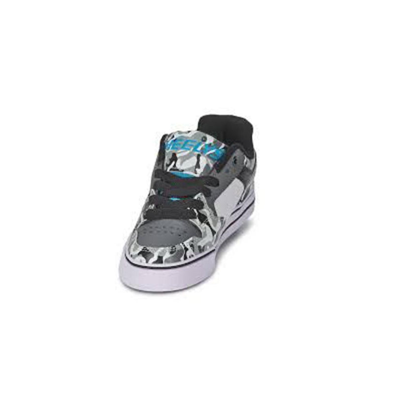 Heelys Launch EM Kids Skate Roller Shoes Boys Girls Sneakers Toddler Grey White US 4