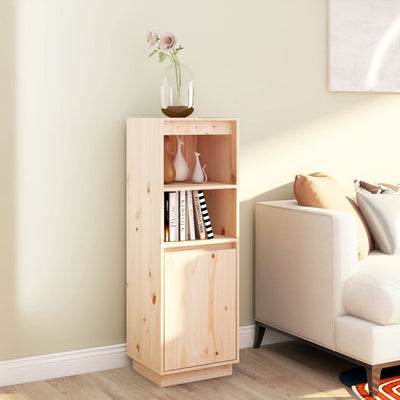 Highboard 37x34x110 cm Solid Wood Pine Payday Deals
