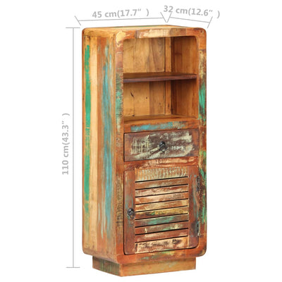 Highboard 45x32x110 cm Solid Reclaimed Wood Payday Deals