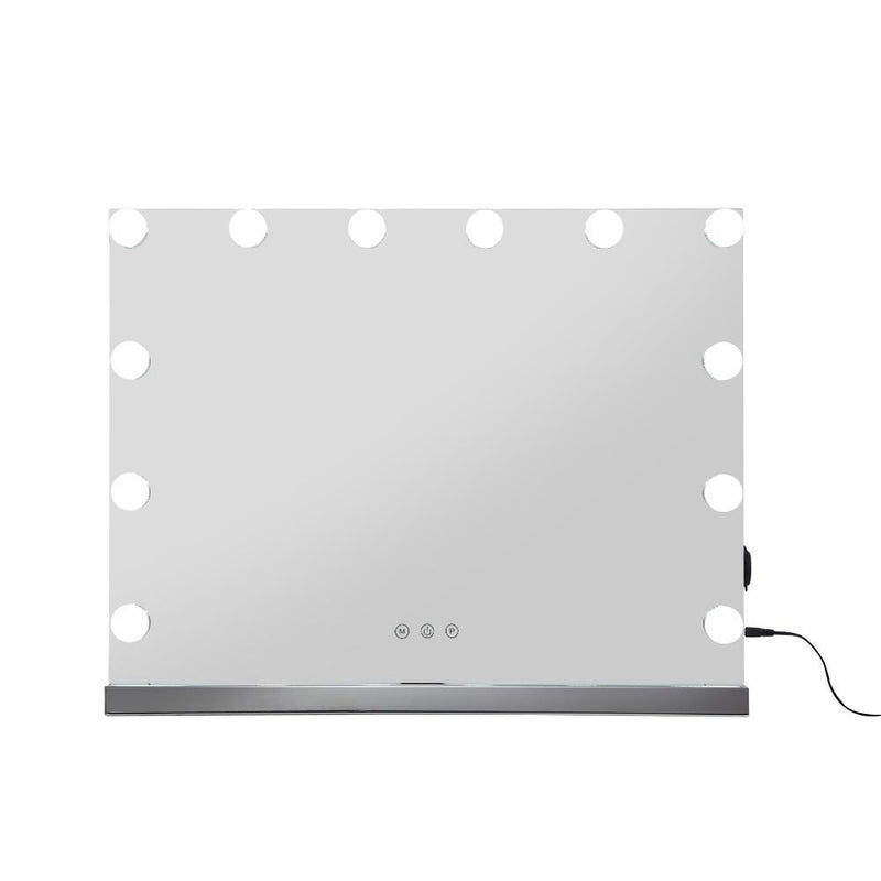 Hollywood Frameless Makeup Mirror With 15 LED Lighted Vanity Beauty 58cm x 46cm