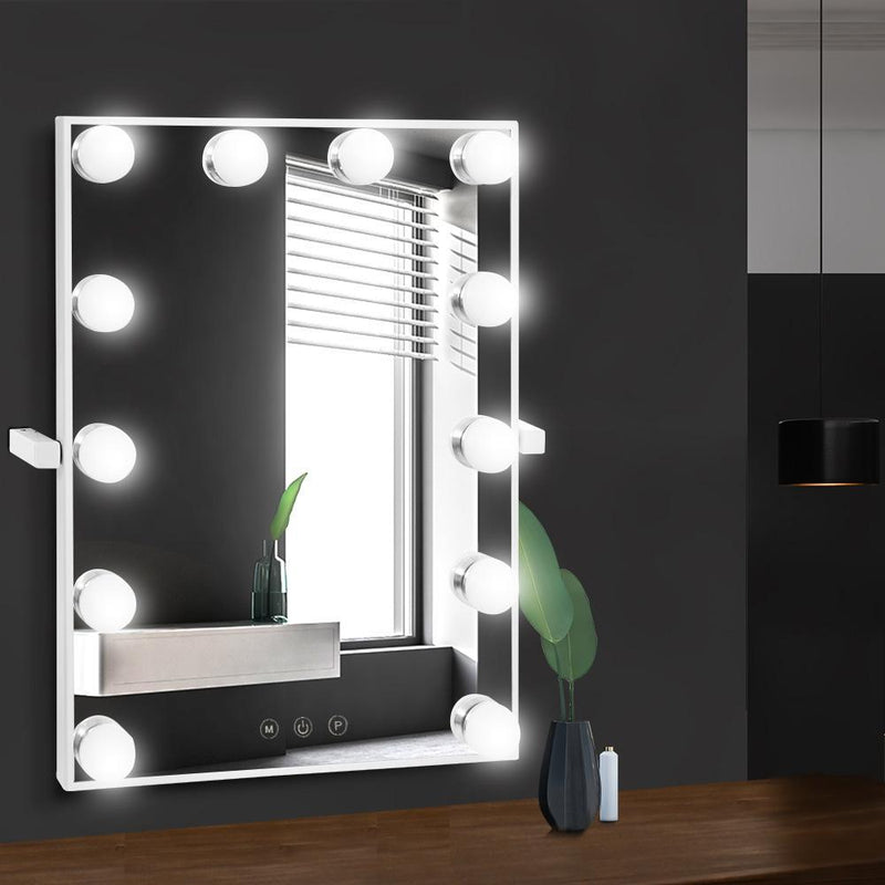 Embellir Hollywood Wall mirror Makeup Mirror With Light Vanity 12 LED Bulbs Payday Deals