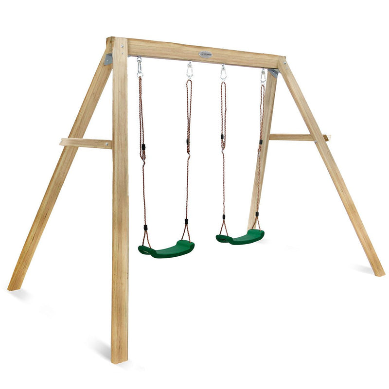 Holt 2-Station Timber Swing Set Payday Deals