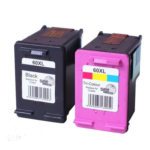 HP Compatible 60XL Remanufactured Inkjet Cartridge Set 1 2 Cartridges Payday Deals