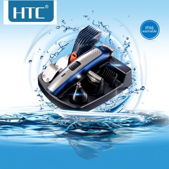 HTC Hair Clipper Beard Trimmer Electric Shaver Nose Haircut Grooming Kit Set Payday Deals