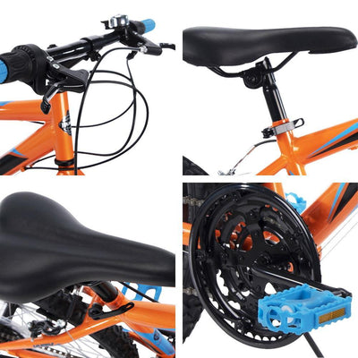Huffy 24inch Granite Mountain Bike Unisex Mens Womens City Bicycle 15-Speed Orange Payday Deals