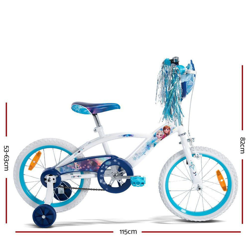 Huffy Disney Frozen Girls Bicycle 16"40cm Kids Bike Blue - Payday Deals
