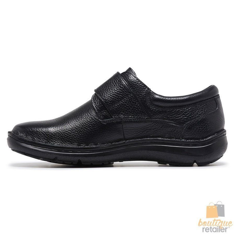HUSH PUPPIES BLOKE Leather Shoes Slip On Extra Wide Work All Day Comfort New Payday Deals