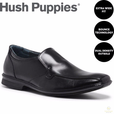 HUSH PUPPIES CAHILL Leather Slip On Business Shoes Casual Work Loafers Comfort