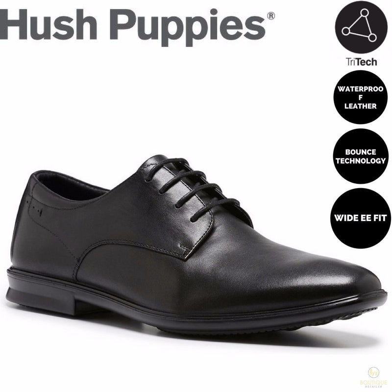 HUSH PUPPIES CALE Leather Formal Business Shoes Casual Work Loafers Extra Wide Payday Deals