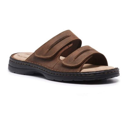 HUSH PUPPIES SLIDER Mens Leather Adjustable Strap Comfort Sandals Slippers Shoes Payday Deals