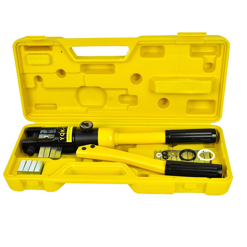 Heavy Duty Hydraulic Swaging Tool Kit for Stainless Wire Crimping and Steel Dies - Payday Deals