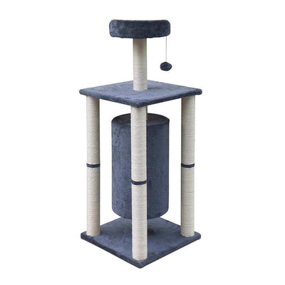 123cm Multi Level Cat Scratching Post - Grey Payday Deals