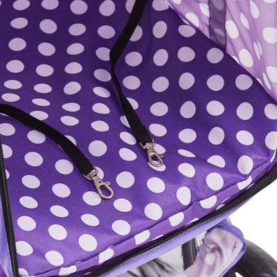 i.Pet 3 Wheel Pet Stroller - Purple