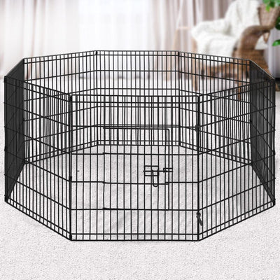 i.Pet 30" 8 Panel Pet Dog Playpen Puppy Exercise Cage Enclosure Play Pen Fence Payday Deals