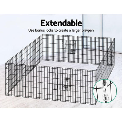 i.Pet 36" 8 Panel Pet Dog Playpen Puppy Exercise Cage Enclosure Play Pen Fence Payday Deals