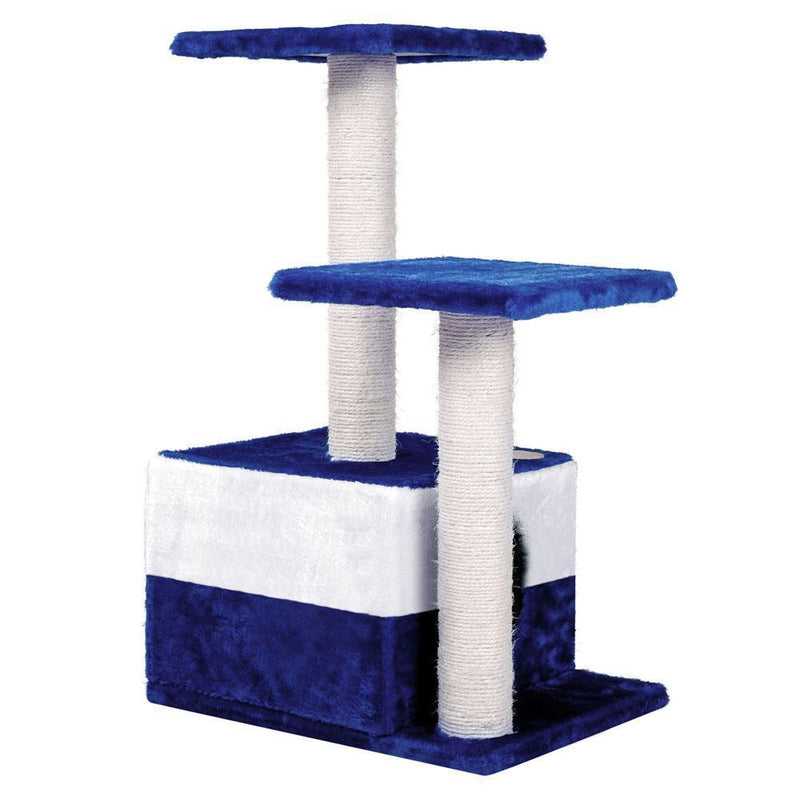  i.Pet 70cm Cat Scracthing Tree - Blue & white