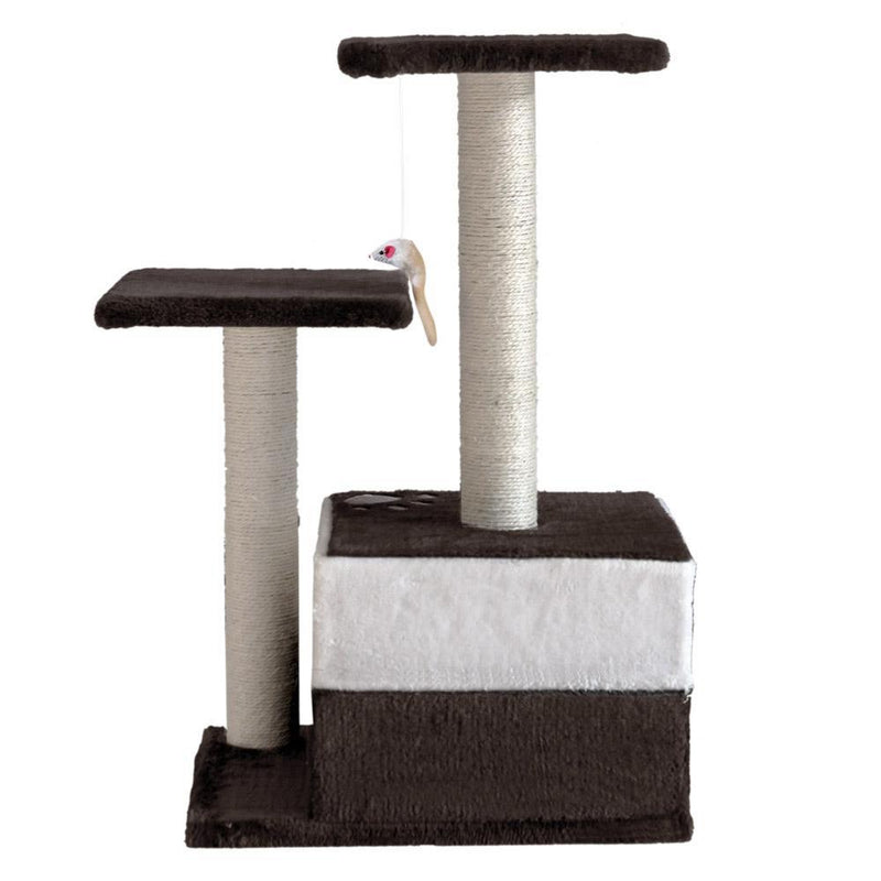 i.Pet 70cm Cat Scratching Tree Gym Post - White and Dark Grey