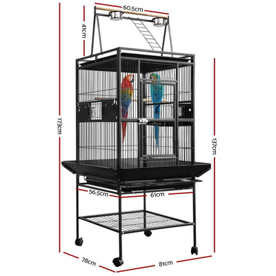 i.Pet Bird Cage Pet Cages Aviary 173CM Large Travel Stand Budgie Parrot Toys Payday Deals