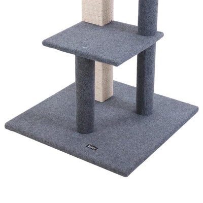 i.Pet Cat Tree 124cm Trees Scratching Post Scratcher Tower Condo House Furniture Wood Steps Payday Deals