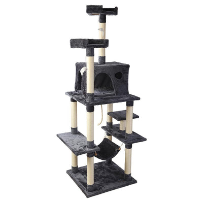 i.Pet Cat Tree 184cm Trees Scratching Post Scratcher Tower Condo House Furniture Wood Payday Deals