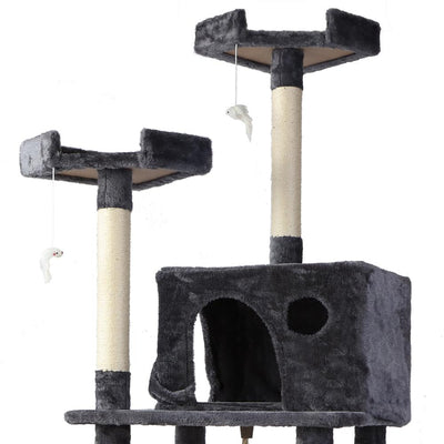 i.Pet Cat Tree 184cm Trees Scratching Post Scratcher Tower Condo House Furniture Wood Payday Deals