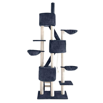 i.Pet Cat Tree 244cm Trees Scratching Post Scratcher Tower Condo House Furniture Wood Payday Deals