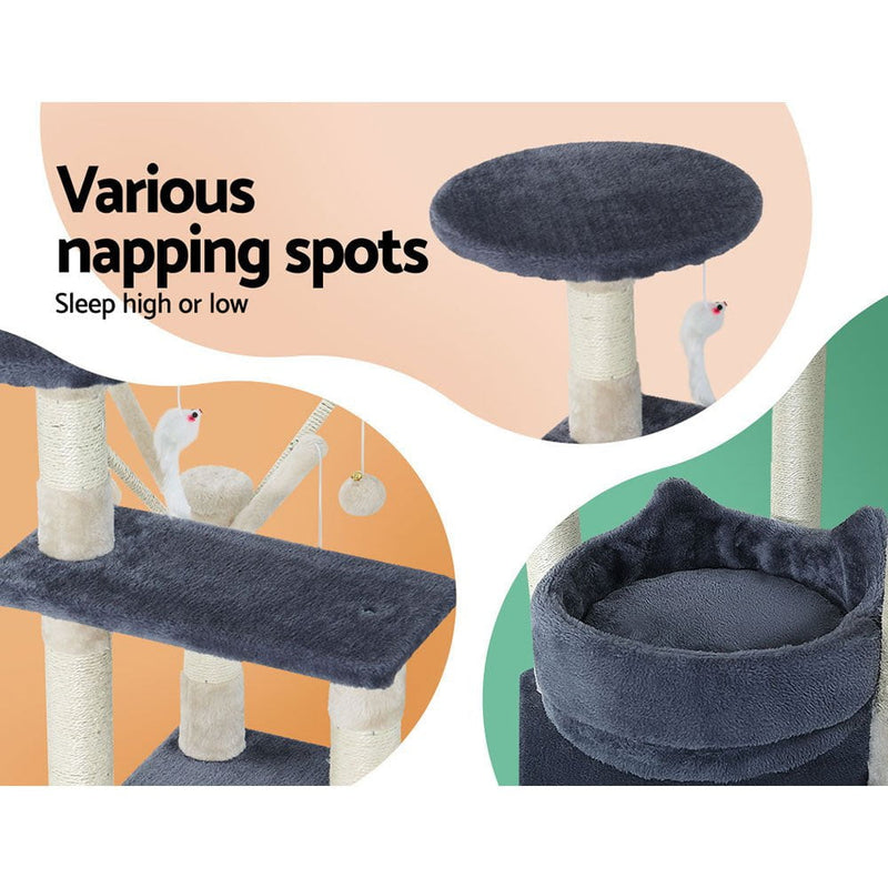 i.Pet Cat Tree Scratching Post Scratcher Cat Tree Tower Condo House toys 110cm Payday Deals