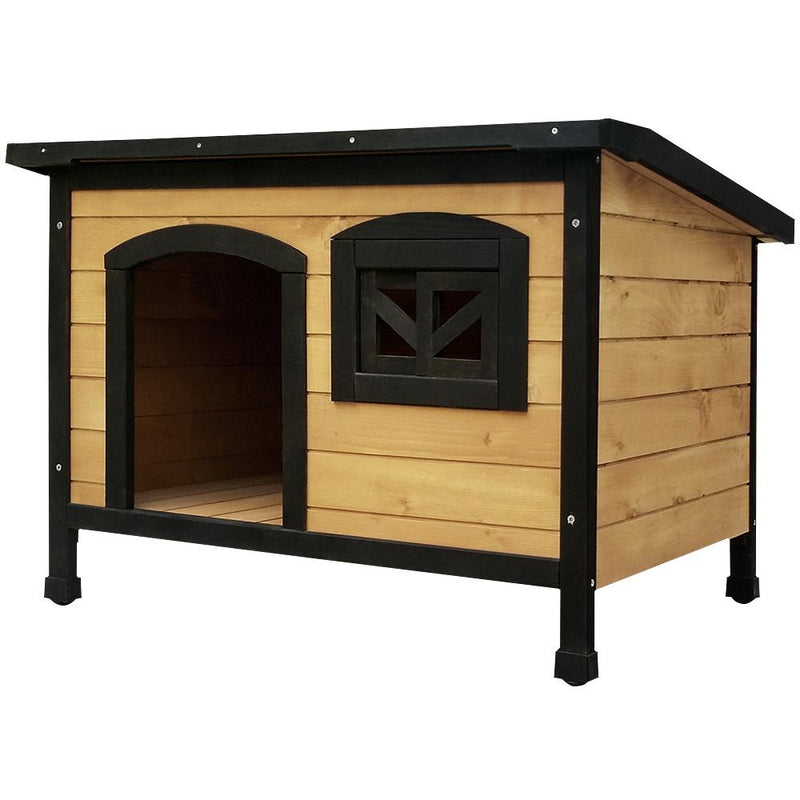 i.Pet Dog Kennel Kennels Outdoor Wooden Pet House Cabin Puppy Large L Outside Payday Deals