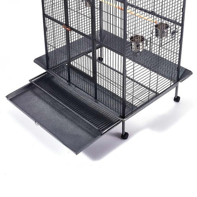 i.Pet Extra Large Bird Cage with Perch - Black