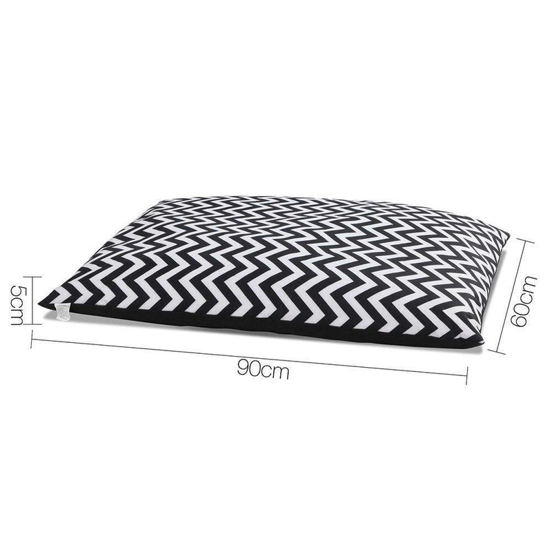 i.Pet Extra Large Canvas Pet Bed - Black & White Payday Deals