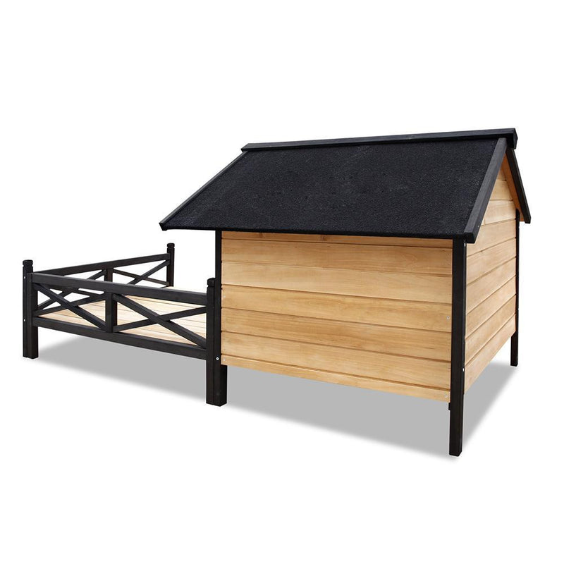i.Pet Extra Large Waterproof Timber Pet Kennel Payday Deals