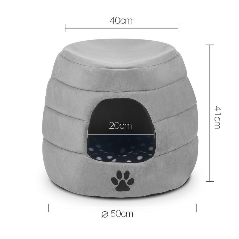 i.Pet Foldable Pet Bed - Grey