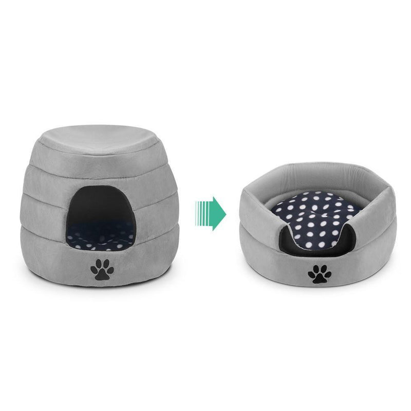 i.Pet Foldable Pet Bed - Grey