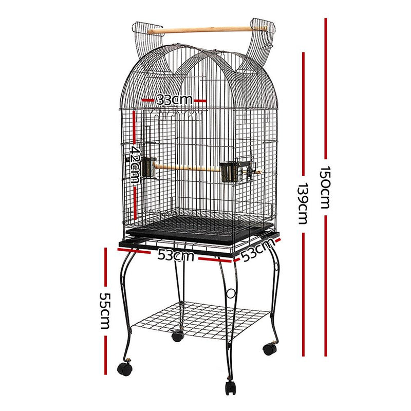 i.Pet Large Bird Cage with Perch - Black Payday Deals
