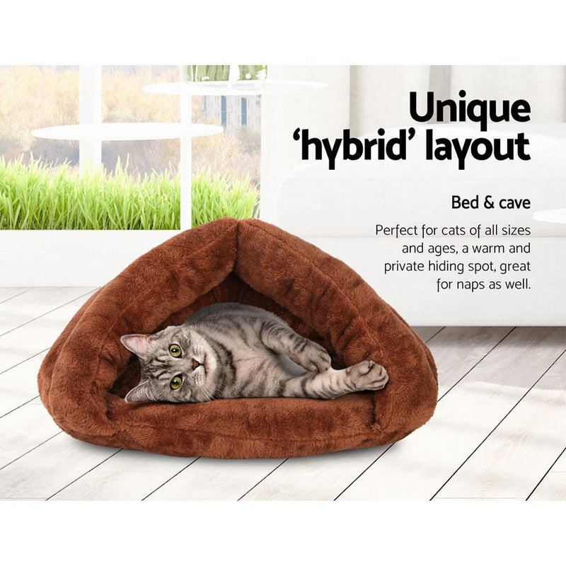 i.Pet Washable Cave Pet Bed - Brown Payday Deals