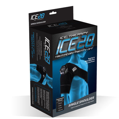 ICE 20 Single Shoulder Strap Compression Therapy Wrap Cold Pain Relief Payday Deals