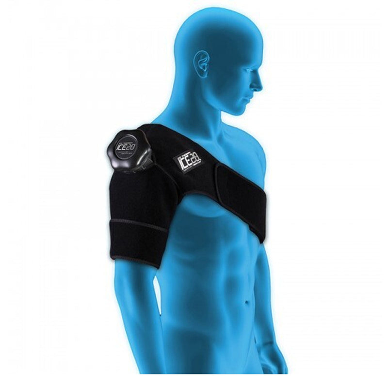 ICE 20 Single Shoulder Strap Compression Therapy Wrap Cold Pain Relief Payday Deals