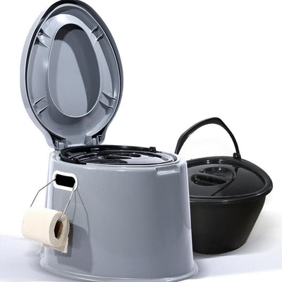 Outdoor Portable Toilet 6L Camping Potty Caravan Travel Camp Boating - Payday Deals